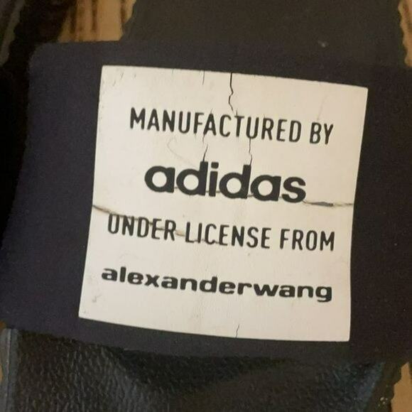 Adidas x Alexander Wang Adilette Lycra Black Sandals Slides 7 Men’s - Picture 2 of 8